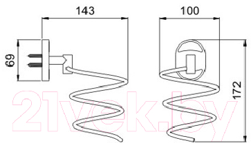 Держатель для фена Potato P2928
