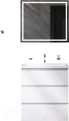 Комплект мебели для ванной AM.PM Gem S BK91GF - фото