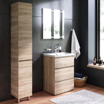 Комплект мебели для ванной AM.PM Gem S BK91GC