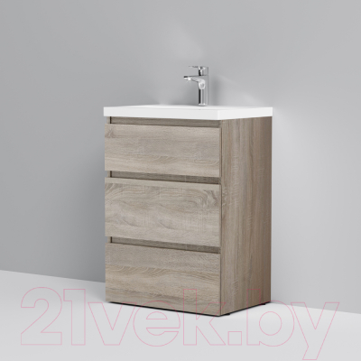 Комплект мебели для ванной AM.PM Gem S BK91GC