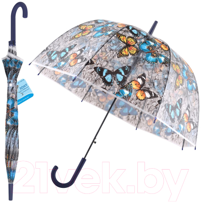 Зонт-трость Мультидом Бал бабочек / FX24-38