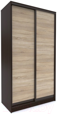 Шкаф-купе Евва 158 VSG.13 / АЭП ШК.2 01 (венге/дуб сонома/венге глянец) - фото
