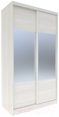 Шкаф-купе Евва 158 BBZ.01 / АЭП ШК.2 01 (бодега/бодега/жемчуг зерно) - фото