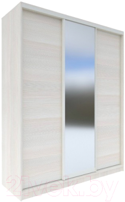 Шкаф-купе Евва 176 BBZ.12 / АЭП ШК.3 03 (бодега/бодега/жемчуг зерно) - фото