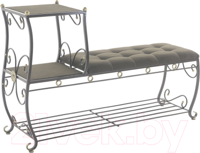 Банкетка AMC 8(1200)22 с этажеркой - фото