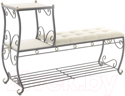 Банкетка AMC 8(1200)23 с этажеркой - фото