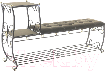 Банкетка AMC 8(1400)22 с этажеркой - фото