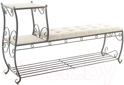 Банкетка AMC 8(1400)23 с этажеркой - фото