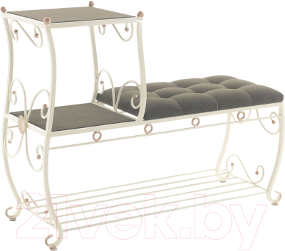 Банкетка AMC 8(1000)32 с этажеркой - фото