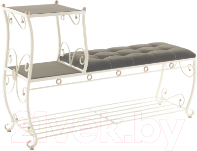 Банкетка AMC 8(1200)32 с этажеркой - фото