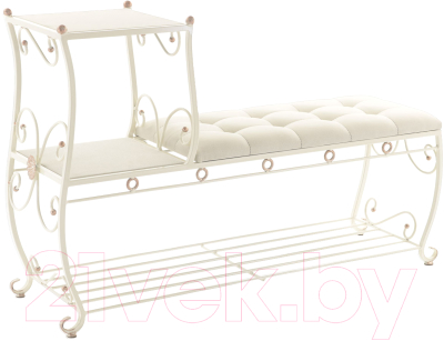 Банкетка AMC 8(1200)33 с этажеркой - фото