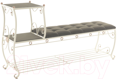 Банкетка AMC 8(1400)32 с этажеркой - фото