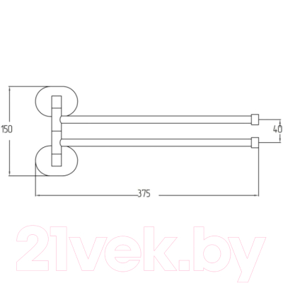 Держатель для полотенца Potato P2912