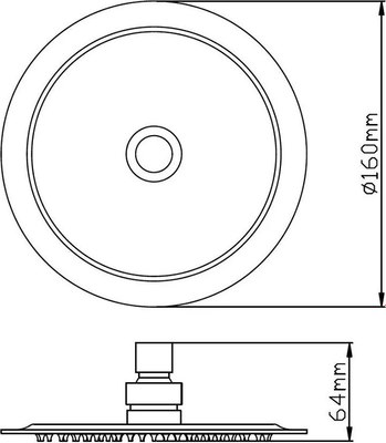 Лейка верхнего душа Potato P103-16