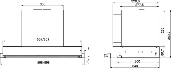 Вытяжка скрытая Elikor Evolution 60П-750-Э4Д / 163456