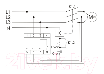 Реле контроля фаз Евроавтоматика CZF-2BR