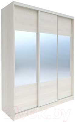 Шкаф-купе Евва 176 BBZ.01 / АЭП ШК.3 03 (бодега/бодега/жемчуг зерно) - фото