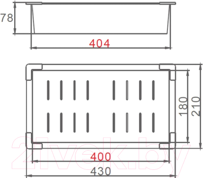Коландер для мойки Gerhans K30340