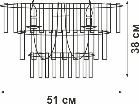 Люстра Vitaluce V5151-0/6+3+1PL
