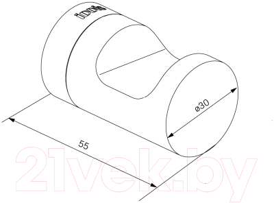 Крючок для ванной IDDIS Noa NOABL10i41