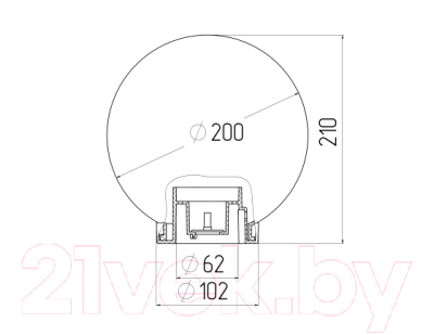 Светильник уличный ЭРА НТУ 02-60-202 / Б0048052