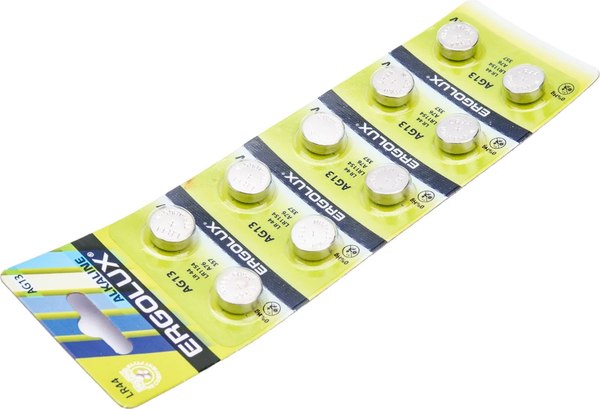 Комплект батареек Ergolux AG13 BL-10 / 14324