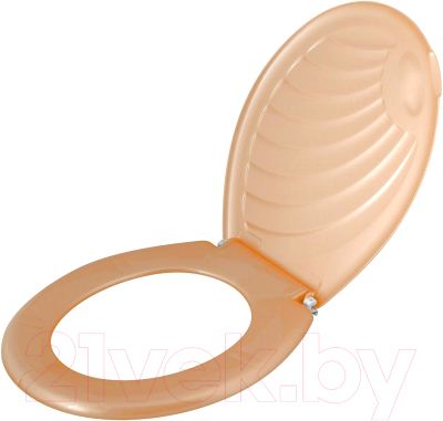 Сиденье для унитаза Мультидом Ракушка / СБ72-91 (бежевый) - фото