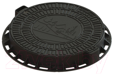 Люк канализационный Стандартпарк Д Садовый пластиковый - фото