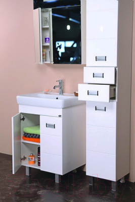 Тумба с умывальником Onika Балтика-Квадро 60.10 106035 + Тигода 1WH302082