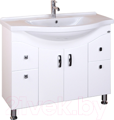 Тумба с умывальником Onika Эльбрус 90.13 + Эльбрус (109016 + 1WH110790) - фото