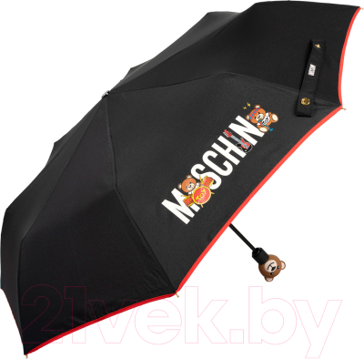 Зонт складной Moschino 8031-OCA Toy Band Black - фото