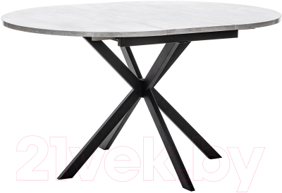 Обеденный стол Импэкс Leset Капри (цемент/черный)
