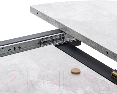 Обеденный стол Импэкс Leset Капри (цемент/черный)