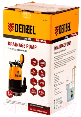 Дренажный насос Denzel DP-900S / 97269