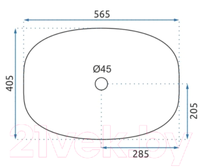 Умывальник REA Kelly U5610