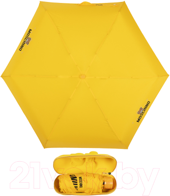 Зонт складной Moschino 8042-superminiU Shadow Bear Yellow