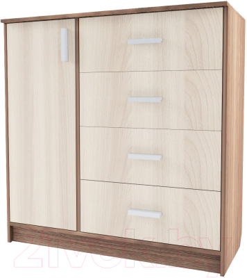 Тумба Аквилон №9 1002 (шимо темный/шимо светлый) - фото