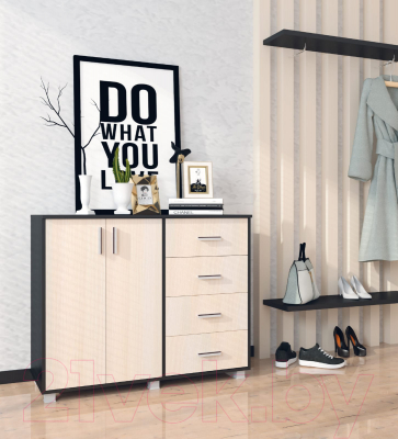 Тумба Аквилон №16 1160 (венге/млечный дуб)