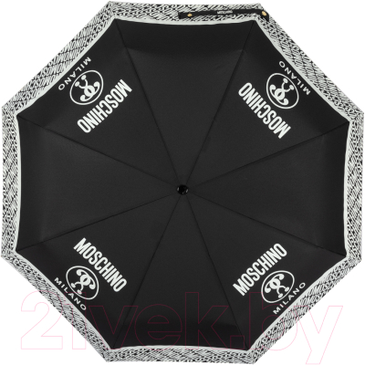 Зонт складной Moschino 8872-OCA Logo Black