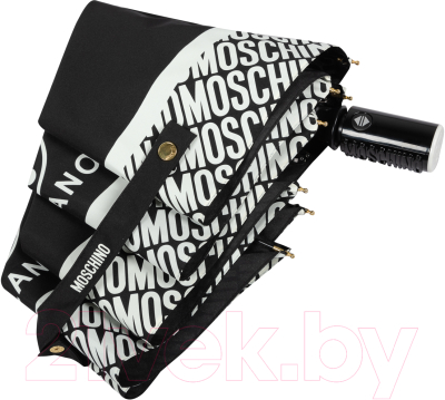 Зонт складной Moschino 8872-OCA Logo Black