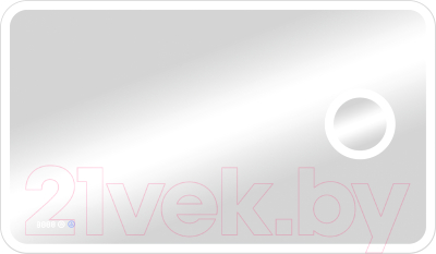 Зеркало Континент Bliss Led 120x70 (с увеличительным зеркалом и часами) - фото