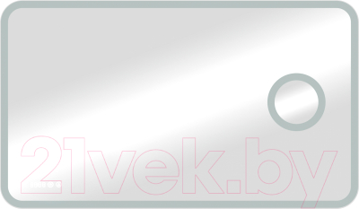 Зеркало Континент Bliss Led 120x70 (с увеличительным зеркалом и часами)