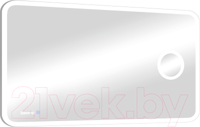 Зеркало Континент Bliss Led 120x70 (с увеличительным зеркалом и часами)