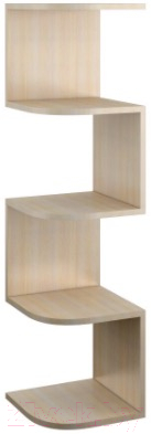 Полка Bon Mebel Снейк 1 (дуб молочный) - фото