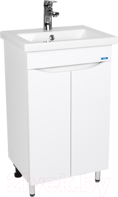 Тумба с умывальником Viant Рим Como 50 / VRIM50CO-T2ST + S-UM-COM50/1-w - фото