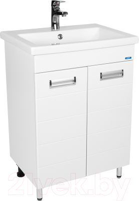 Тумба с умывальником Viant Вена Como 60 / VVEN60CO-T2ST + S-UM-COM60/1-w - фото