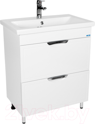 Тумба с умывальником Viant Лима Como 70 / VLIM70CO-T2Y + S-UM-COM70/1-w - фото