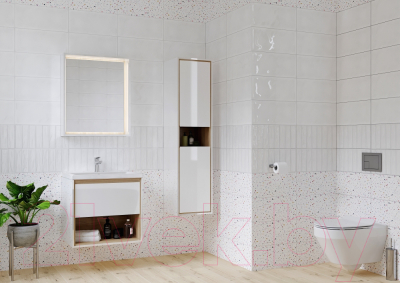 Тумба с умывальником Cersanit Louna 80 + Como 80