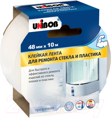 Лента монтажная Unibob Для ремонта стекла и пластика / 75910