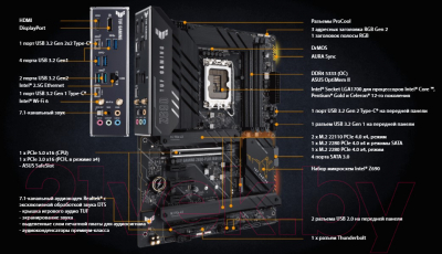 Материнская плата Asus Tuf Gaming Z690-Plus WiFi D4